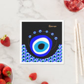 Serviette En Papier Evil Eye Talisman & arabe Amulet /turc, grec (En situation)