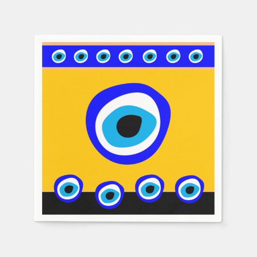 Serviette En Papier Evil Eye Talisman & arabe Amulet /turc, grec (Devant)