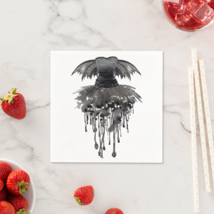 Serviette En Papier Evil Fairy Gown   Rocher noir gothique