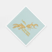 Serviette En Papier Évolution du poisson drôle de poisson rouge (Coin)