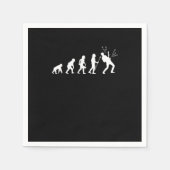 Serviette En Papier Evolution Rock Music Guitarist Bass Electric Guita (Devant)