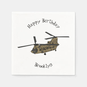 Serviette En Papier Exemple d'hélicoptère militaire Chinook