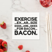 Serviette En Papier Exercice Bacon (En situation)