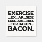 Serviette En Papier Exercice Bacon (Devant)