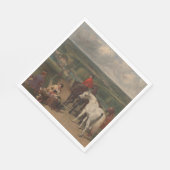 Serviette En Papier Exercice des chevaux royaux (art équin) (Coin)