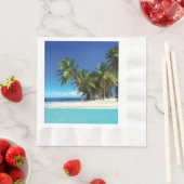 Serviette En Papier Exotic beach throw pillow (En situation)