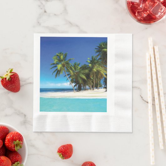 Serviette En Papier Exotic beach throw pillow (En situation)