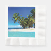 Serviette En Papier Exotic beach throw pillow (Devant)