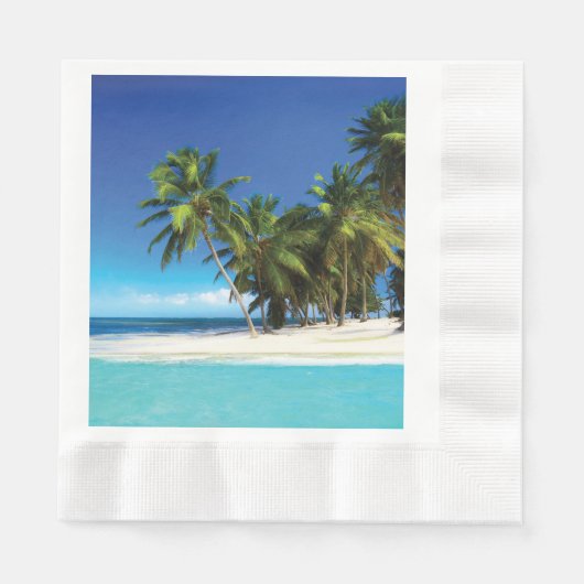 Serviette En Papier Exotic beach throw pillow (Devant)