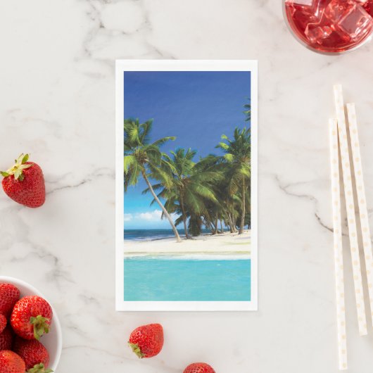 Serviette En Papier Exotic beach throw pillow (En situation)