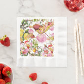 Serviette En Papier Exotic Flower  (En situation)