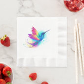 Serviette En Papier Exotic Rainbow Hummingbird (En situation)