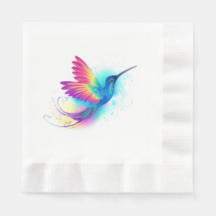 Serviette En Papier Exotic Rainbow Hummingbird