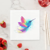 Serviette En Papier Exotic Rainbow Hummingbird (En situation)
