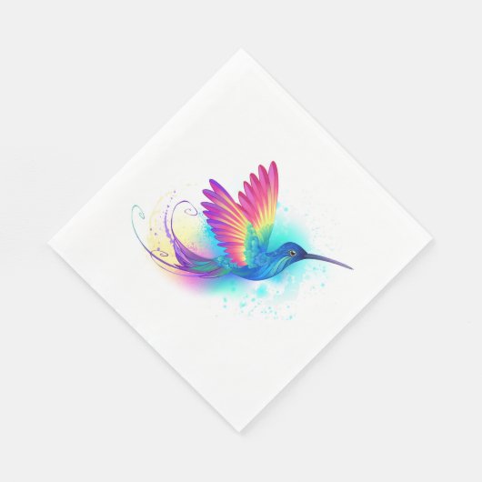 Serviette En Papier Exotic Rainbow Hummingbird (Coin)