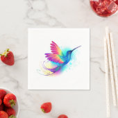 Serviette En Papier Exotic Rainbow Hummingbird (En situation)