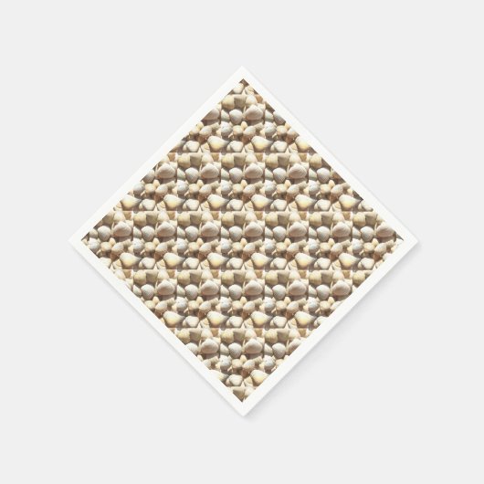 Serviette En Papier Exotic Tropical Sea Shell Summer Beach Photographi (Coin)