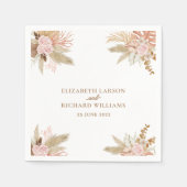 Serviette En Papier Exotique moderne Boho Mariage tropical (Devant)