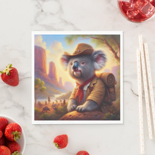 Serviette En Papier Explorateur Koala (En situation)