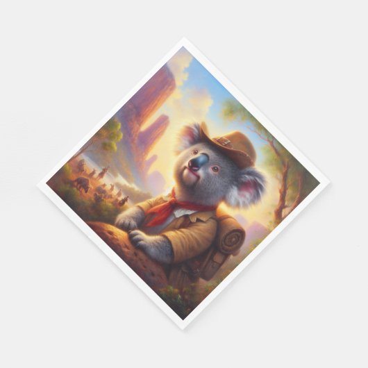 Serviette En Papier Explorateur Koala (Coin)