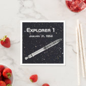 Serviette En Papier Explorer 1 Satellite Starry Sky (En situation)