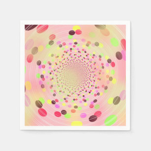 Serviette En Papier Explosion colorée de points de bonbons