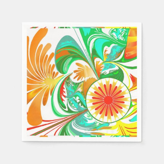 Serviette En Papier Explosion de Citrus (Devant)