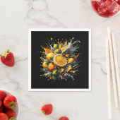 Serviette En Papier Explosion de Citrus (En situation)
