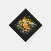 Serviette En Papier Explosion de Citrus (Coin)