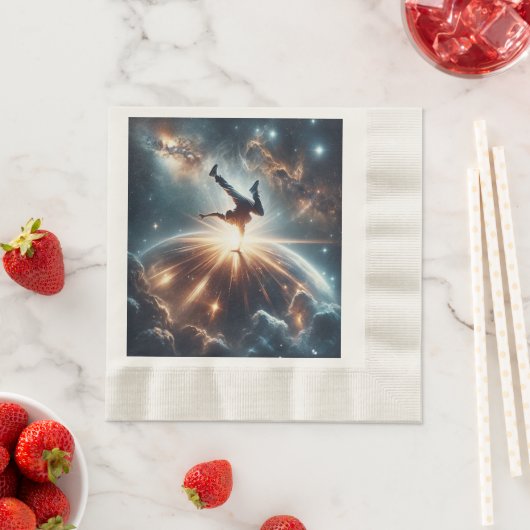 Serviette En Papier Explosion de rupture galactique dans l'espace prof (En situation)