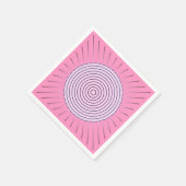 Serviette En Papier Explosion de soleil géométrique moderne - Teintes (Coin)