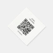 Serviette En Papier Exposition d'artiste personnalisable Ouverture du  (Coin)