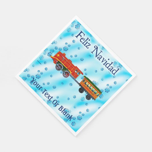 Serviette En Papier Express de Noël - Feliz Navidad (Coin)