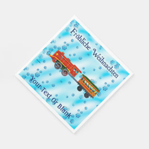 Serviette En Papier Express de Noël - Fröhliche Weihnachten