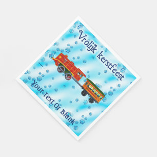 Serviette En Papier Express de Noël - Vrolijk kerstfeest