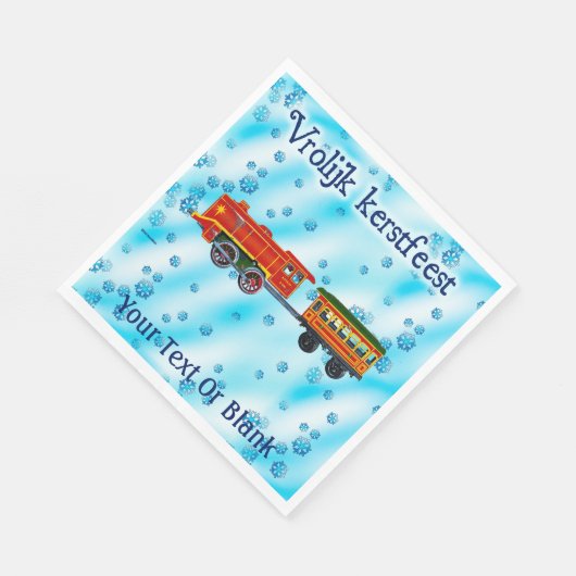 Serviette En Papier Express de Noël - Vrolijk kerstfeest (Coin)