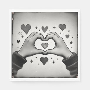 Serviette En Papier exprimé mon coeur