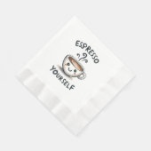 Serviette En Papier Exprimez-vous café (Coin)
