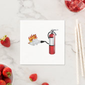 Serviette En Papier Extincteur d'incendie Mettre dehors des serviettes (En situation)