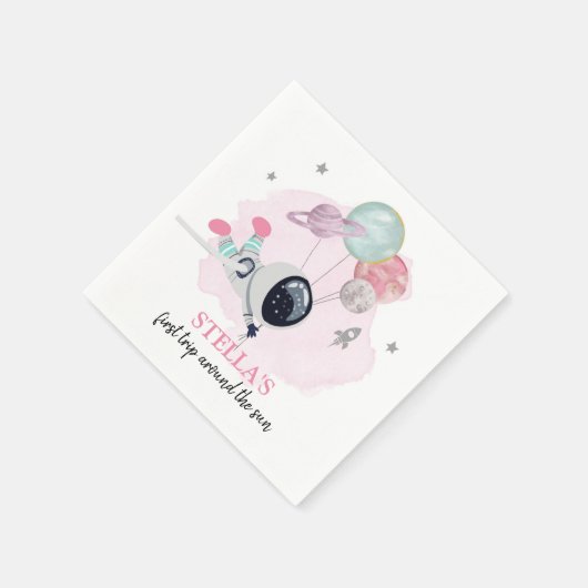 Serviette En Papier Extra-spatiale 1ère excursion autour du soleil Ann (Coin)