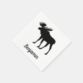 Serviette En Papier Extraordinaire Moose Rustique (Coin)