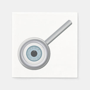 Serviette En Papier Eyeball Magnification Verre amusant Inspection des