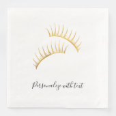 Serviette En Papier Eyelashes Glam Or (Devant)