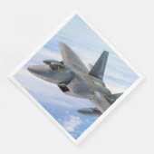 Serviette En Papier F-22 Raptor Military Jet (Coin)