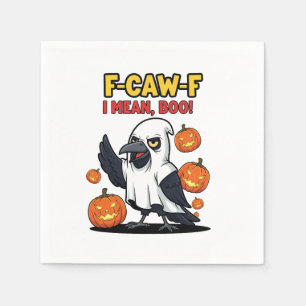 Serviette En Papier F-Caw-F Je Veux Dire Boo Drôle Crâne Éffrayant Hal
