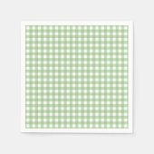 Serviette En Papier F & L Dark Green En vichy (Devant)