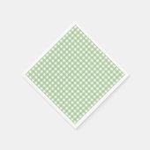 Serviette En Papier F & L Dark Green En vichy (Coin)