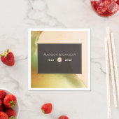 Serviette En Papier Fab Chartreuse 🤵 audacieux et élégant Mariage bud (En situation)