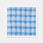 Serviette En Papier Fabric à damiers motif (Devant)