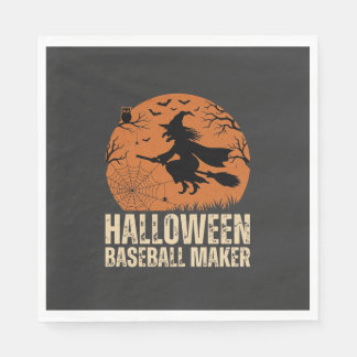 Serviette En Papier Fabricant de baseball Halloween Graphique de sorci